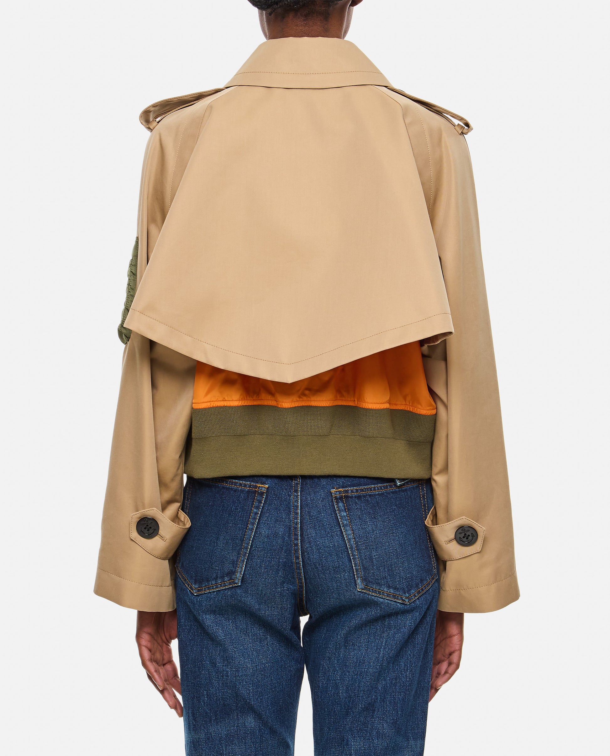 Sacai Women Cotton Gabardine X Nylon Twill Blouson SACAI
