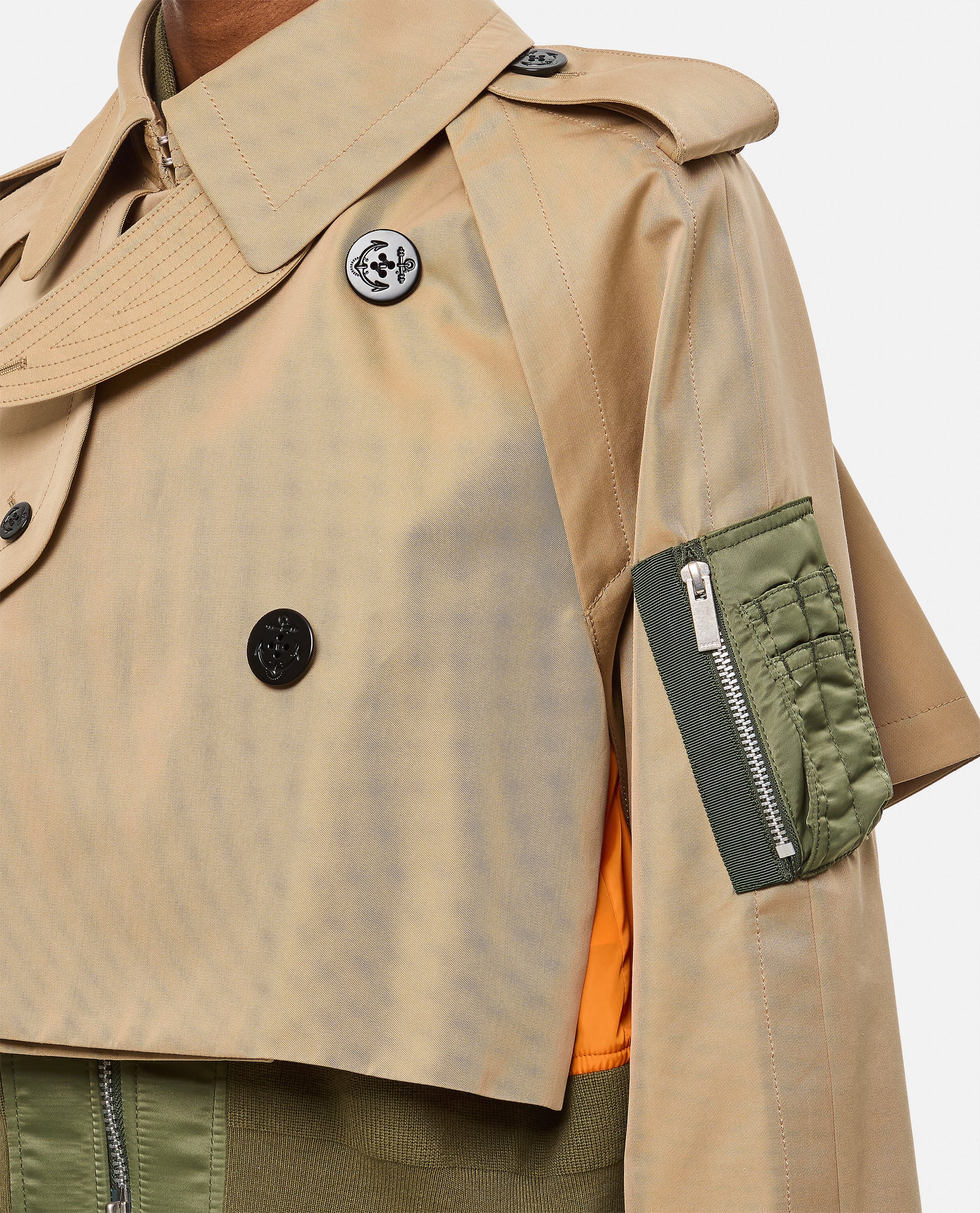 Sacai Women Cotton Gabardine X Nylon Twill Blouson SACAI