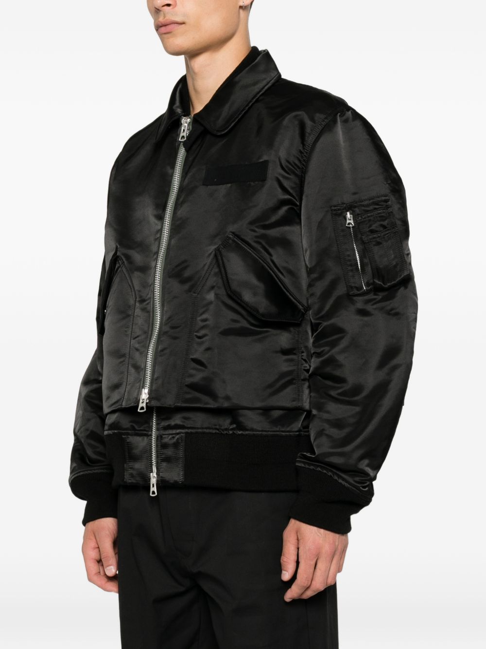 Sacai Men Cotton And Nylon Blouson Jacket SACAI