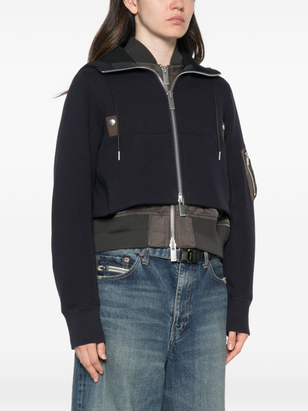 Sacai Women Cotton Blend Hoodie SACAI