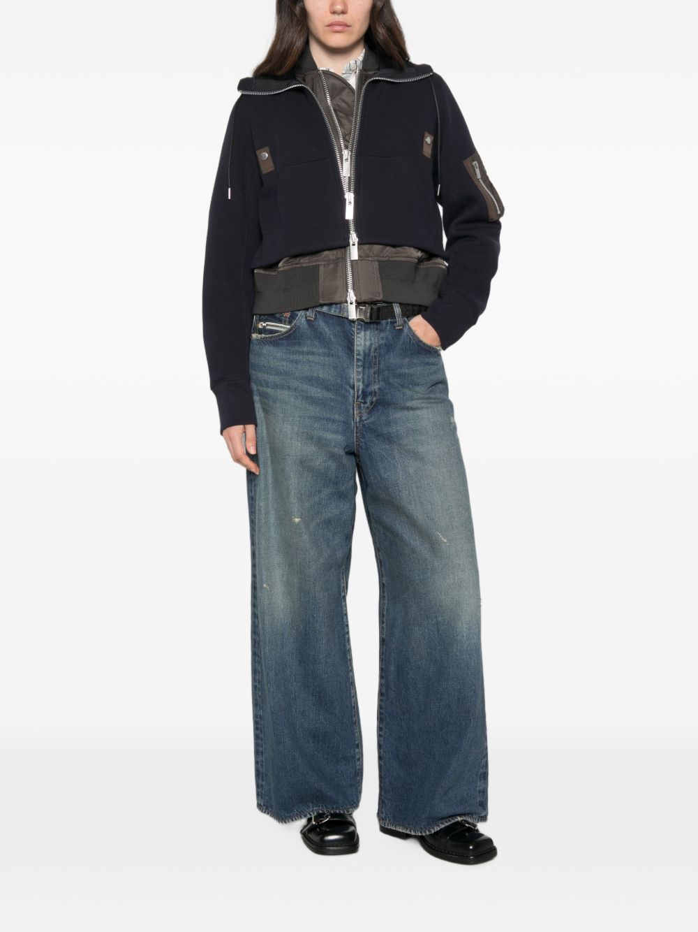 Sacai Women Cotton Blend Hoodie SACAI