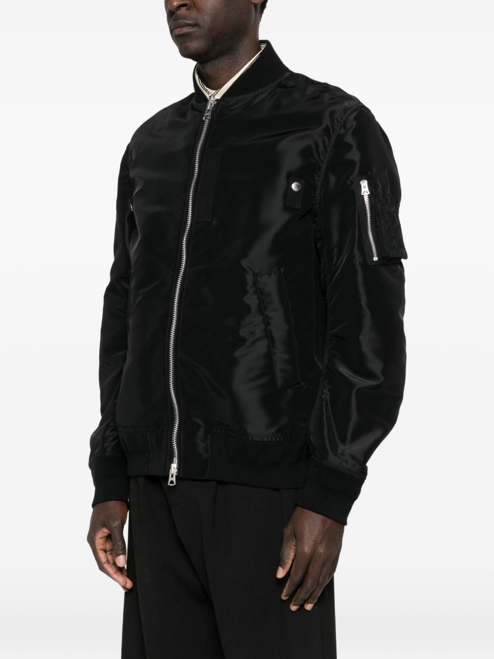 Sacai Men Nylon Bomber Jacket SACAI