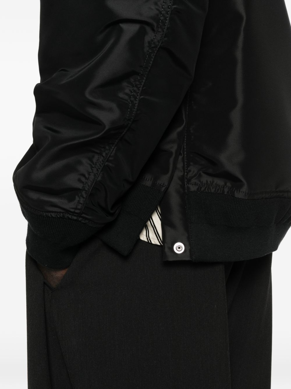 Sacai Men Nylon Bomber Jacket SACAI