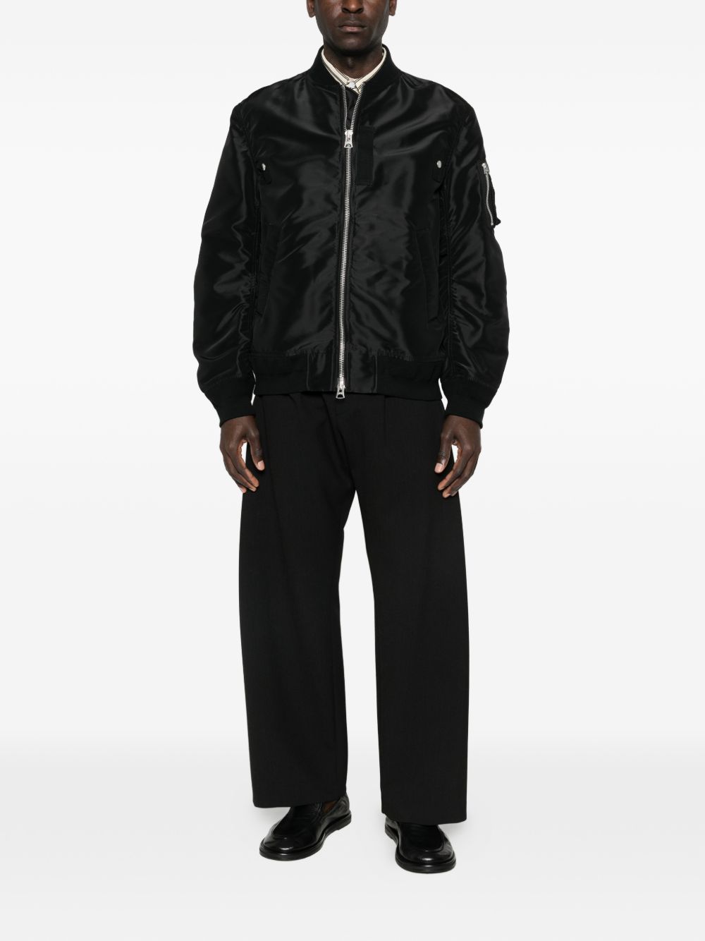 Sacai Men Nylon Bomber Jacket SACAI