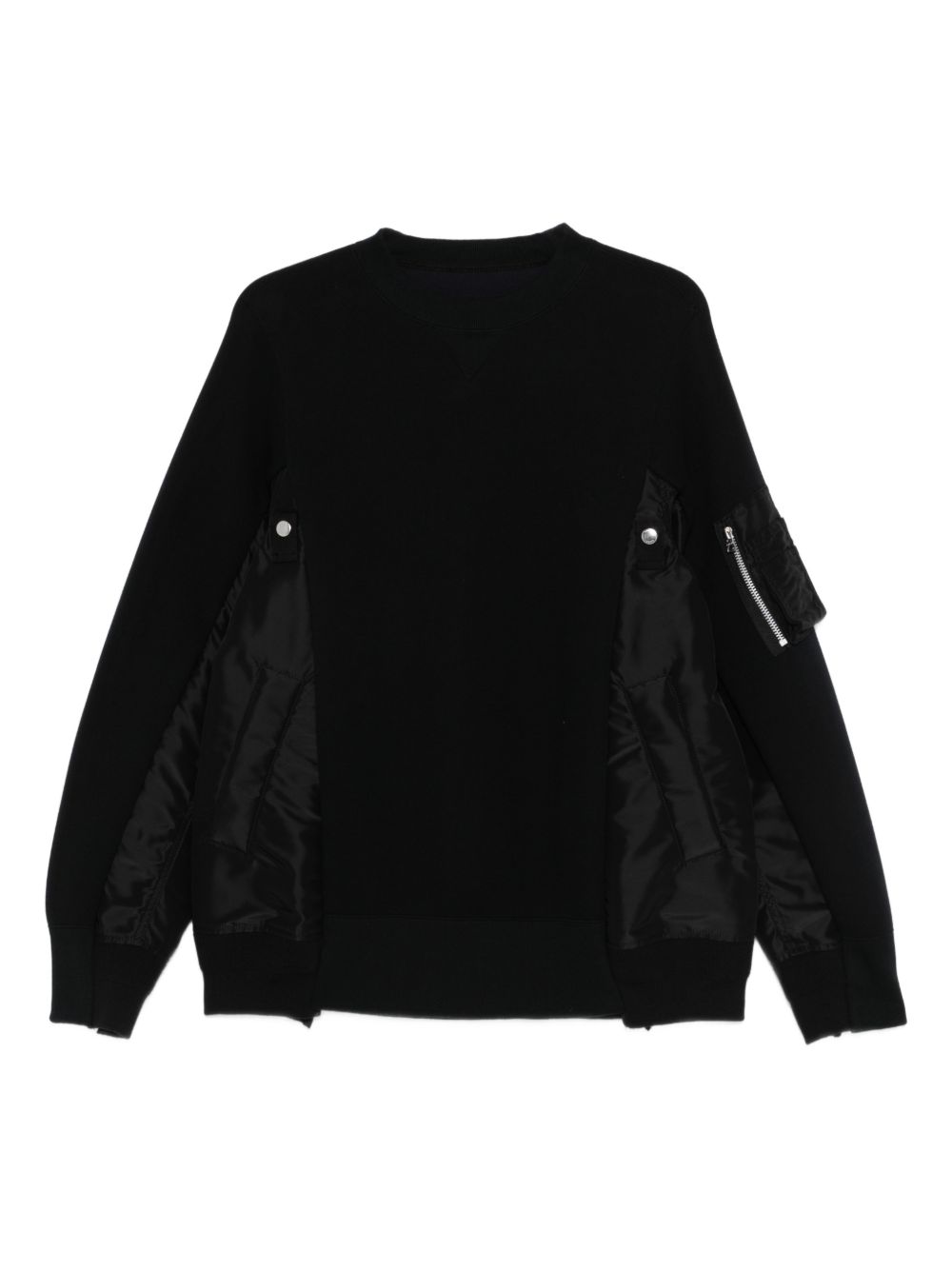 Sacai Men Nylon And Cotton Sweater SACAI