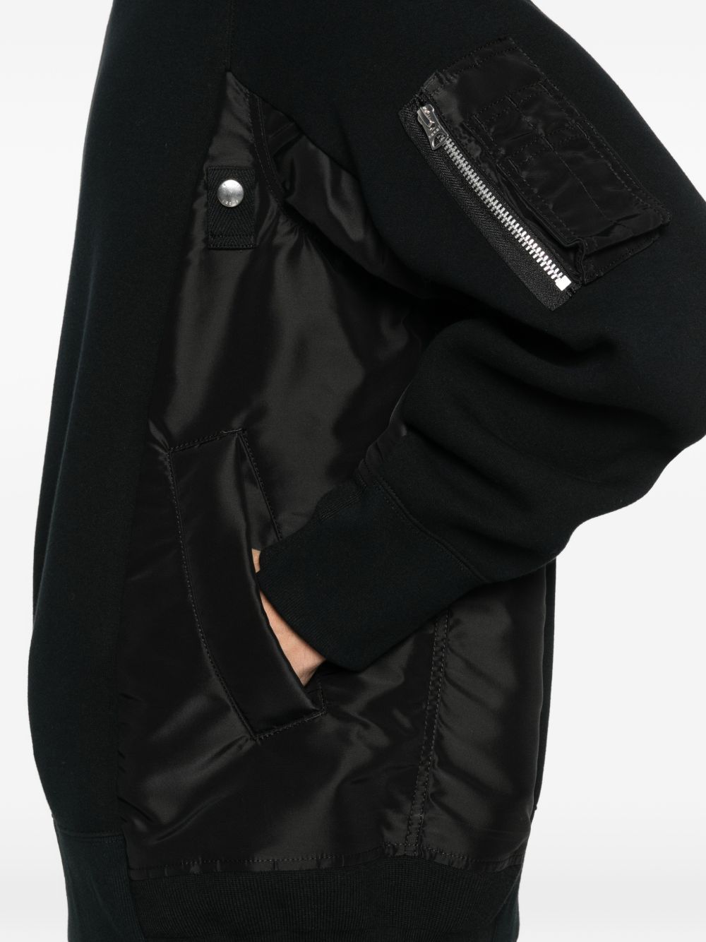 Sacai Men Nylon And Cotton Sweater SACAI