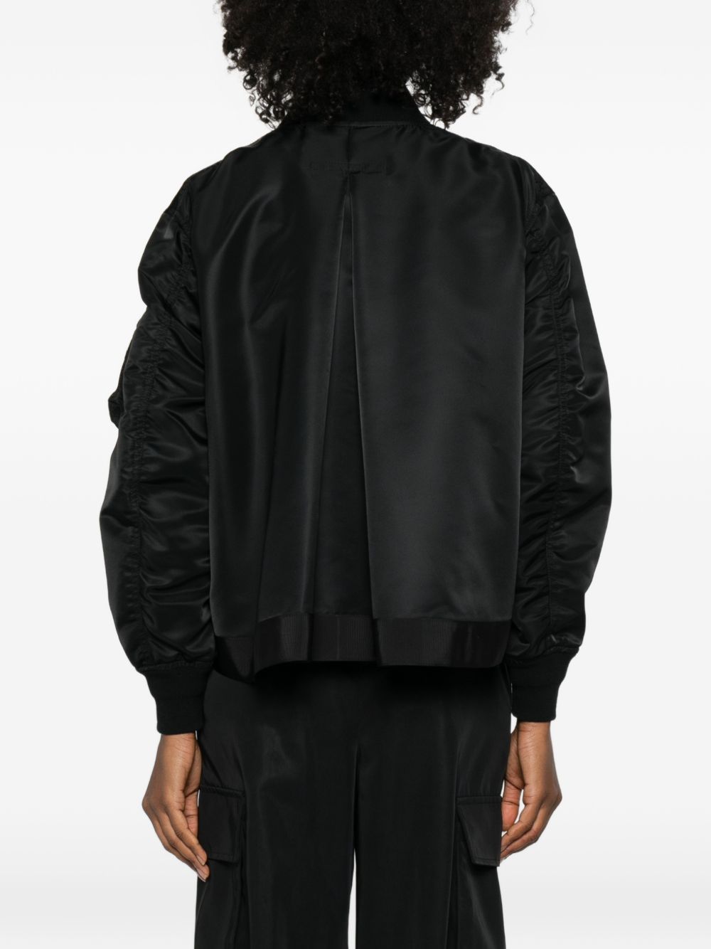 Sacai Women Nylon Bomber Jacket