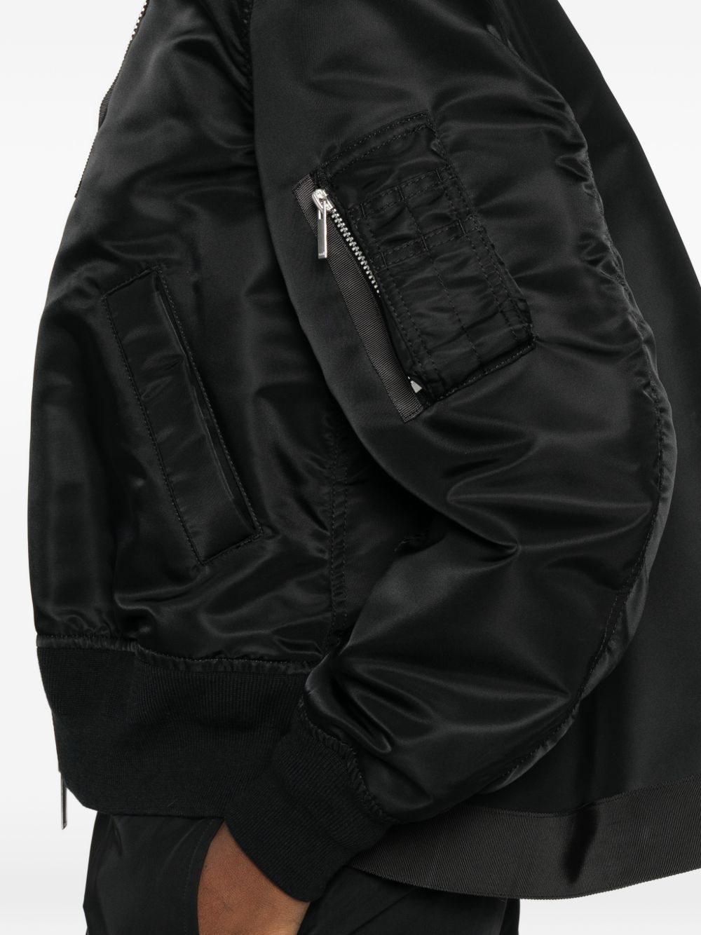 Sacai Women Nylon Bomber Jacket