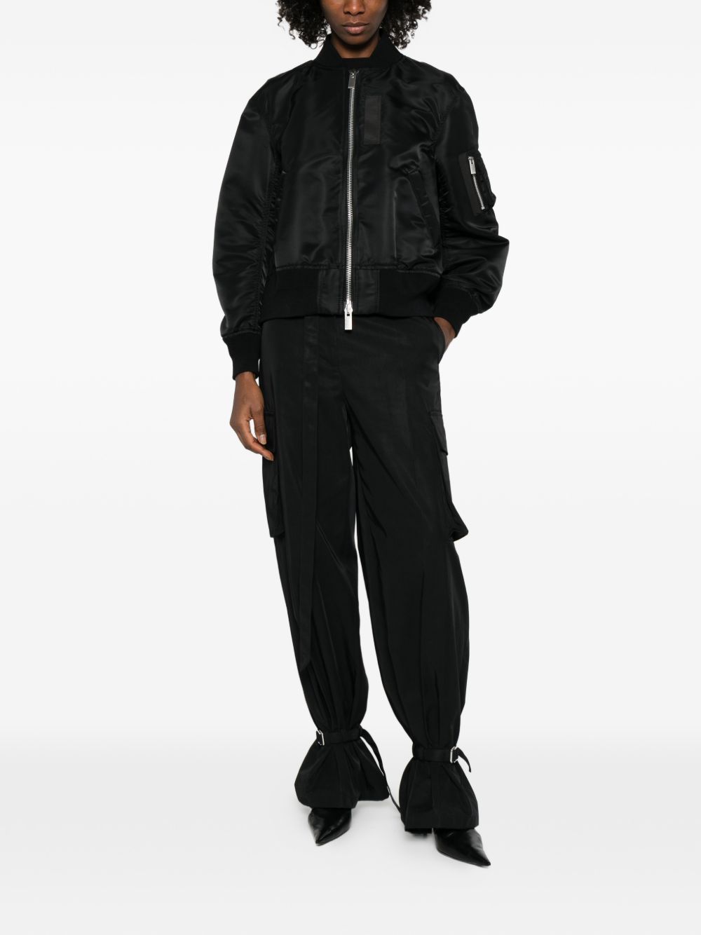 Sacai Women Nylon Bomber Jacket