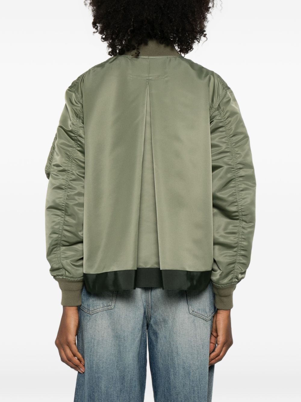 Sacai Women Nylon Bomber Jacket SACAI