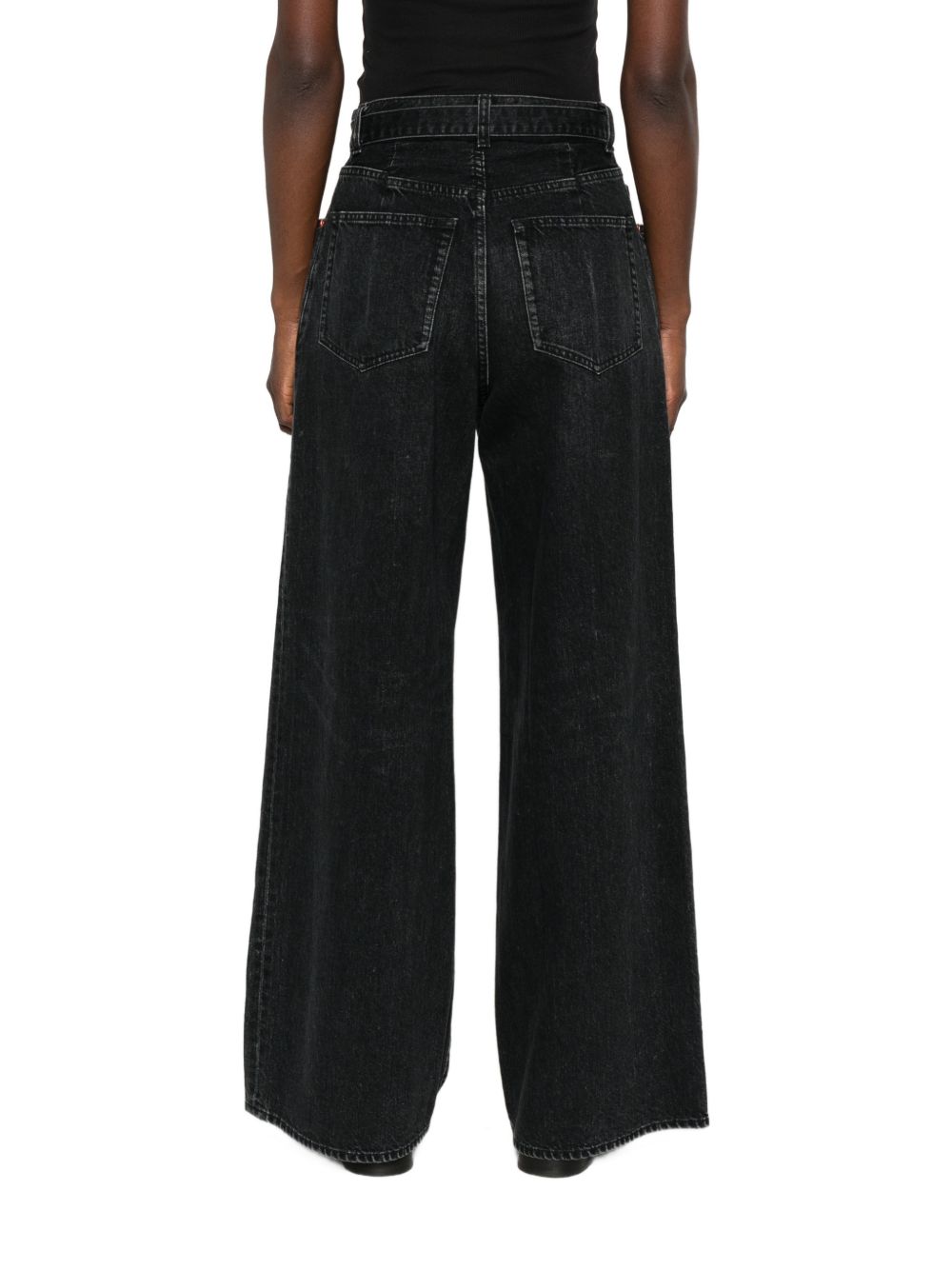 Sacai Women Wide-Leg Denim Jeans SACAI