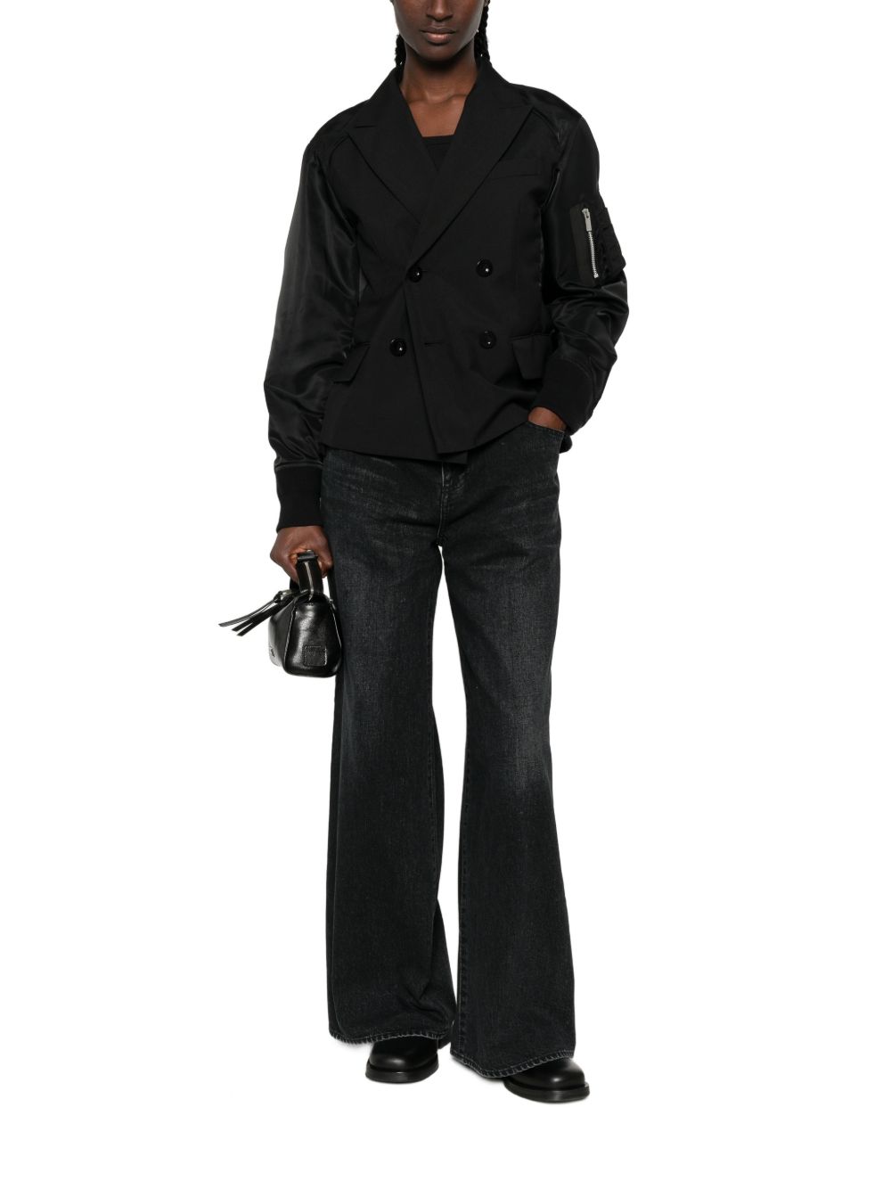 Sacai Women Wide-Leg Denim Jeans SACAI