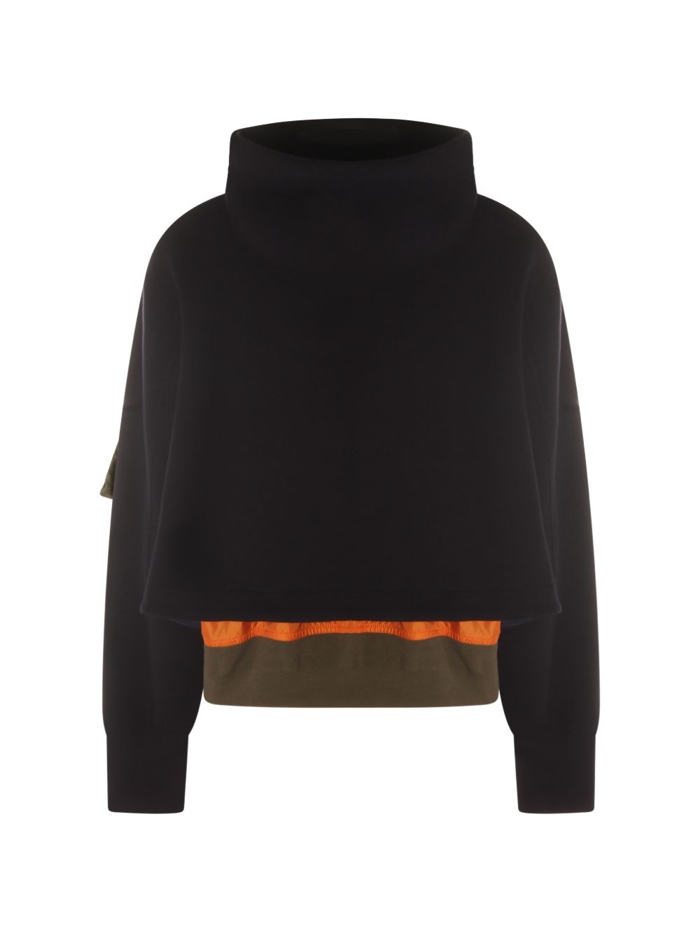 Sacai Women Nylon And Cotton Hoodie SACAI