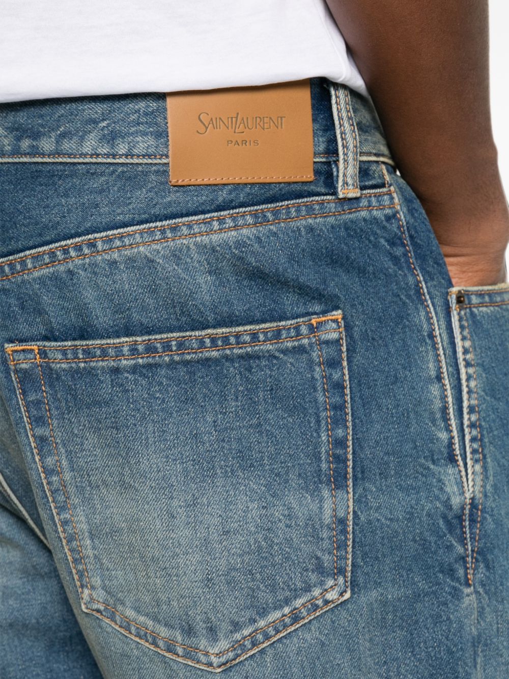 Saint Laurent Men Straight Denim Jeans SAINT LAURENT