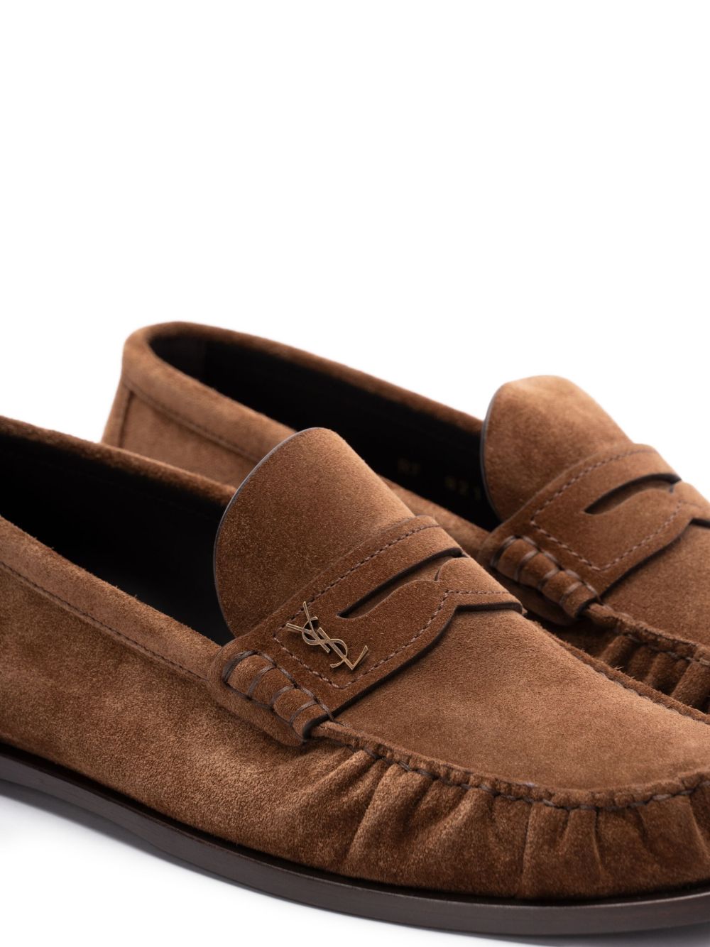 Saint Laurent Men Laurent Suede Leather Loafers SAINT LAURENT