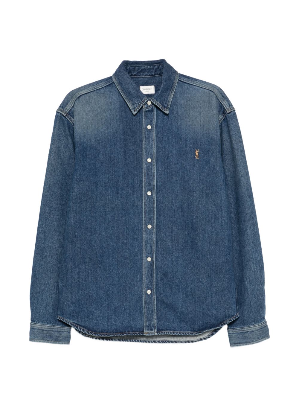 Saint Laurent Men Denim Cotton Shirt SAINT LAURENT