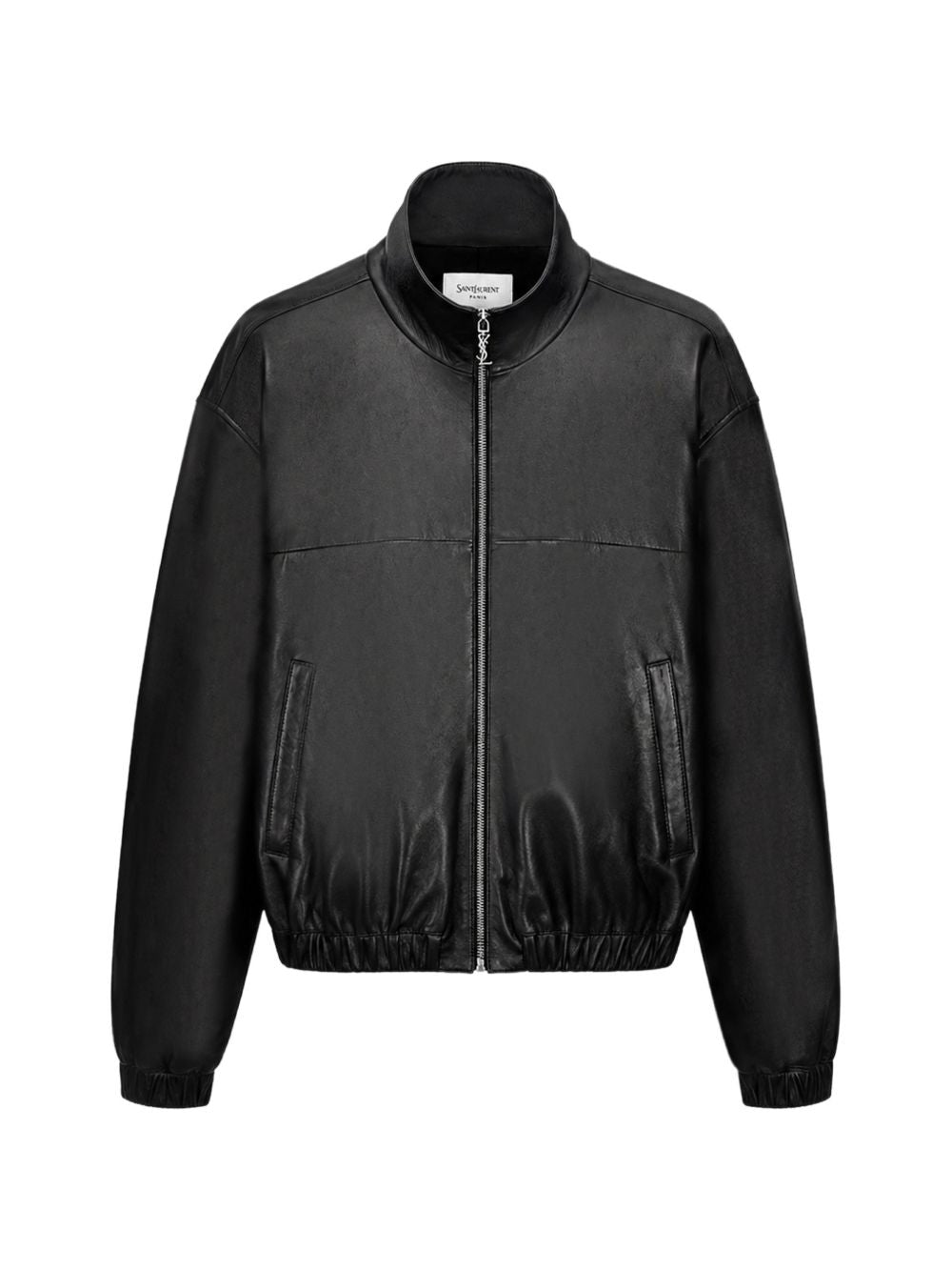 Saint Laurent Men Leather Bomber Jacket
