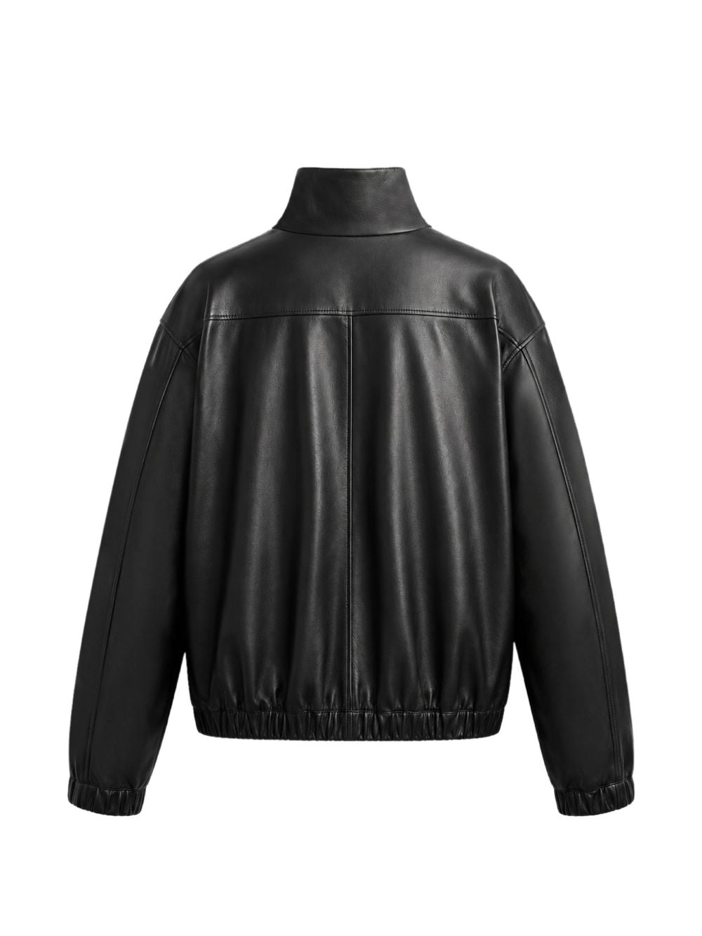 Saint Laurent Men Leather Bomber Jacket