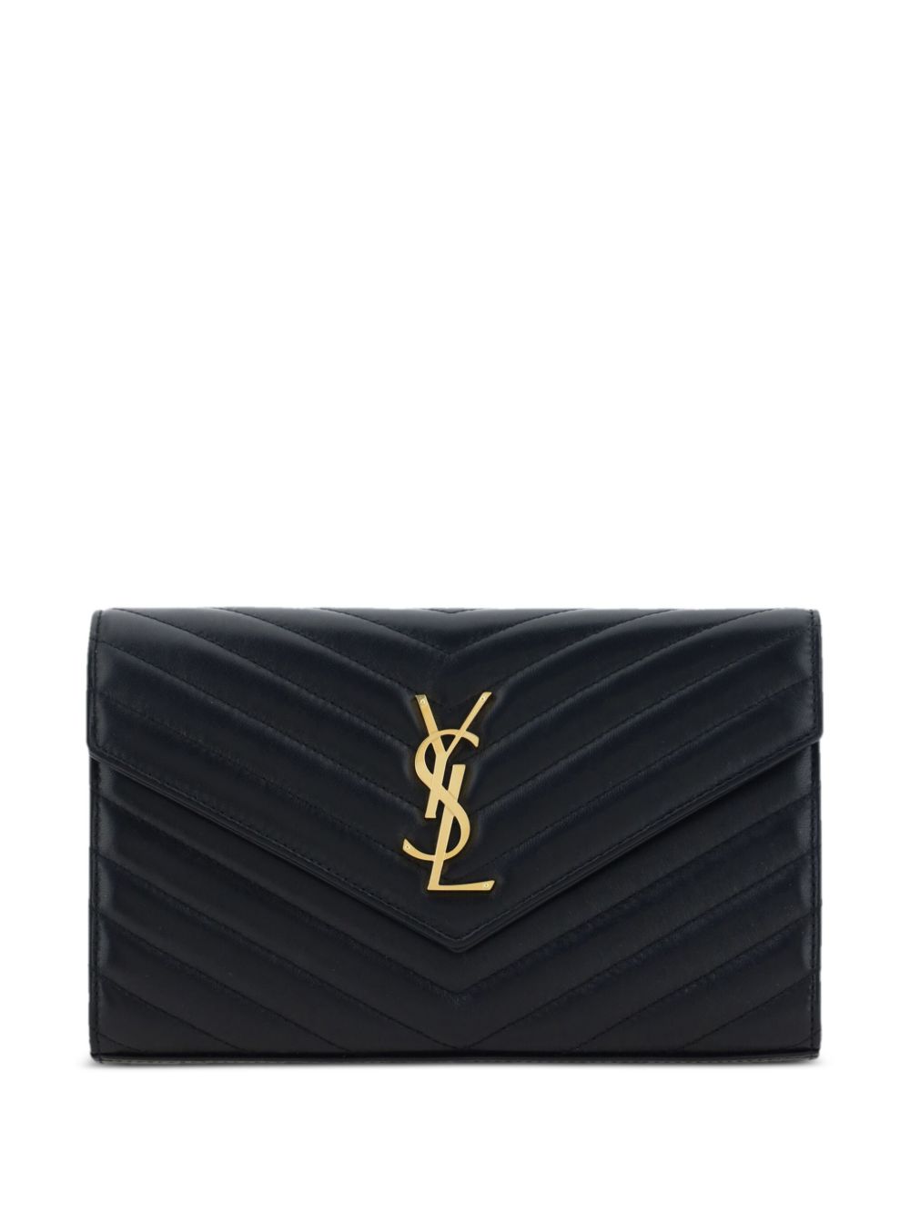 Saint Laurent Women Cassandre Leather Wallet On Chain SAINT LAURENT