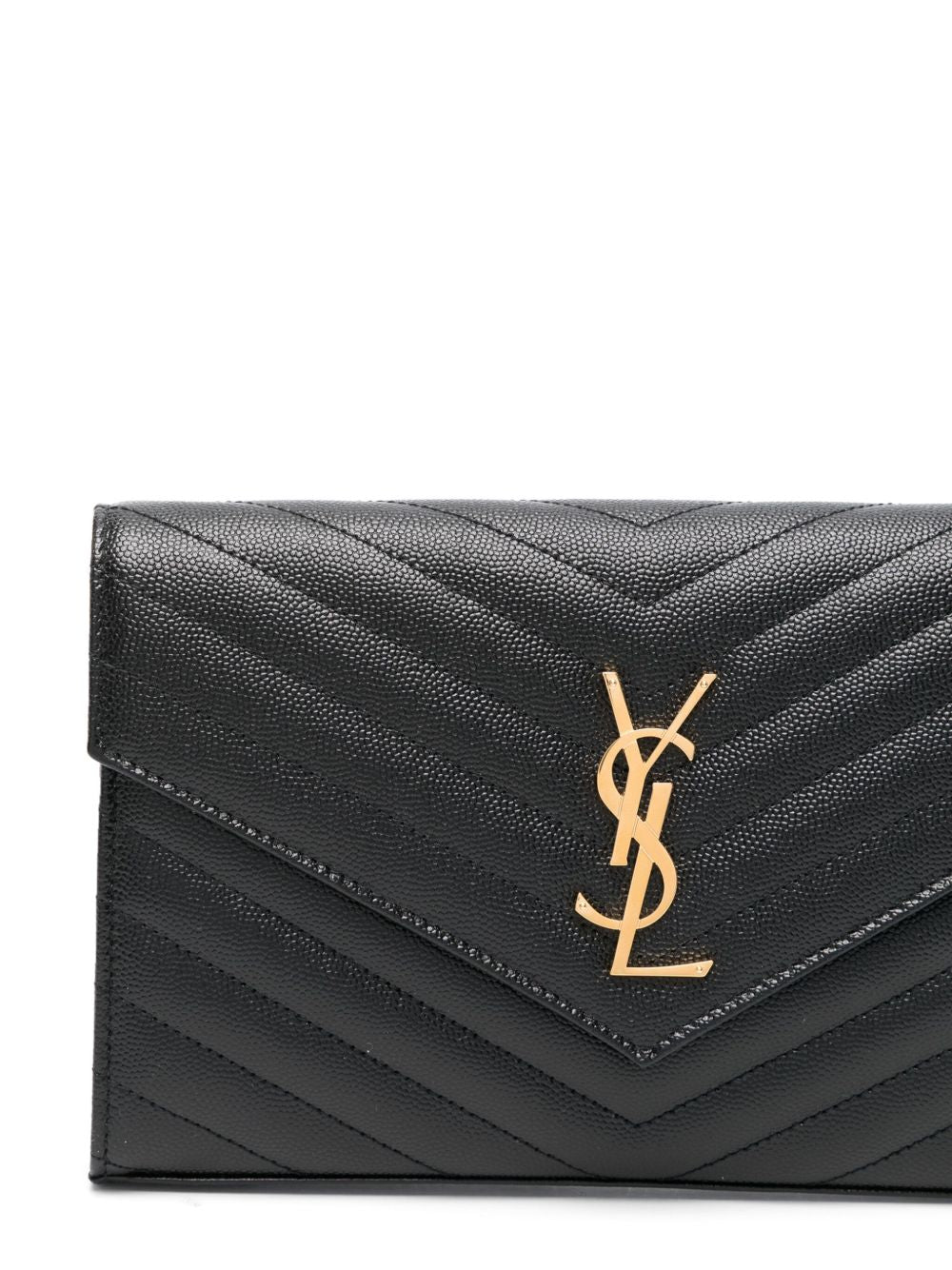 Saint Laurent Women Cassandre Leather Wallet On Chain SAINT LAURENT