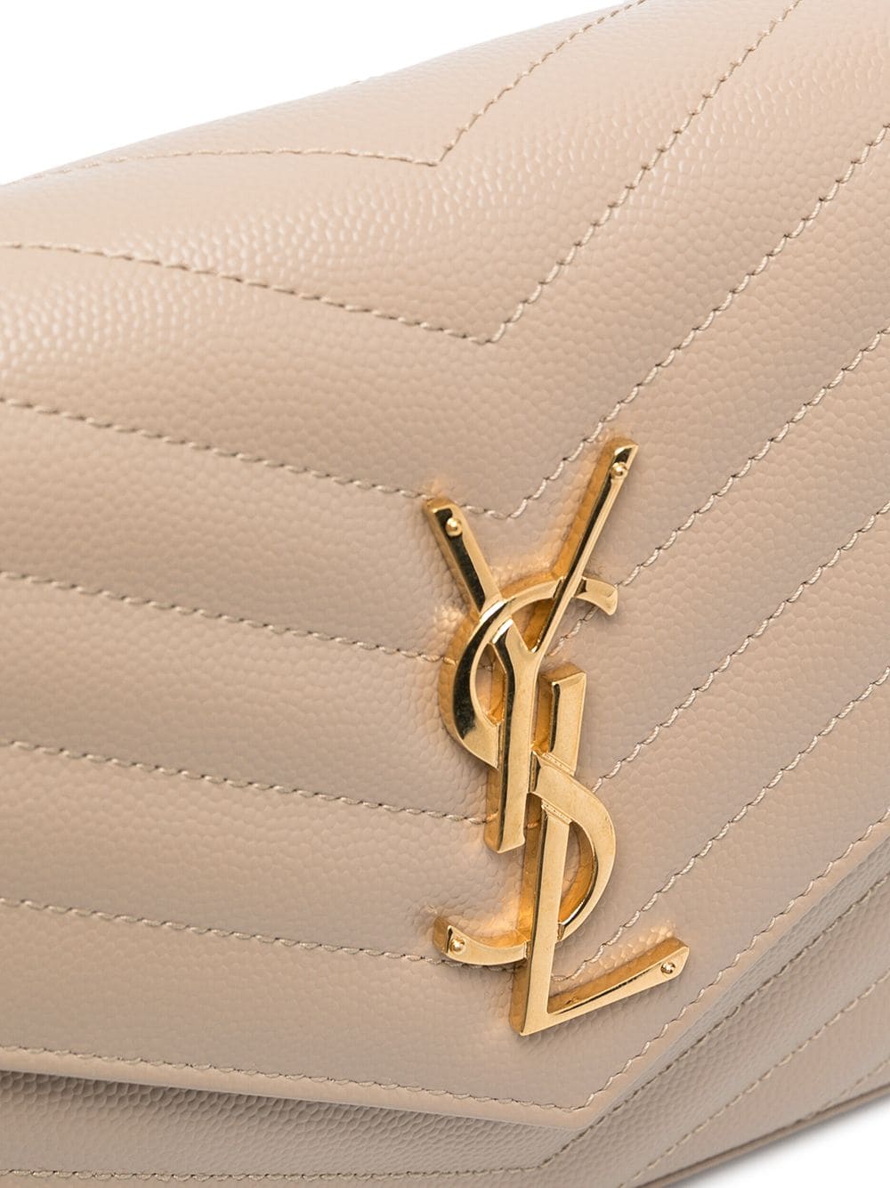 Saint Laurent Women Cassandre Leather Wallet On Chain SAINT LAURENT