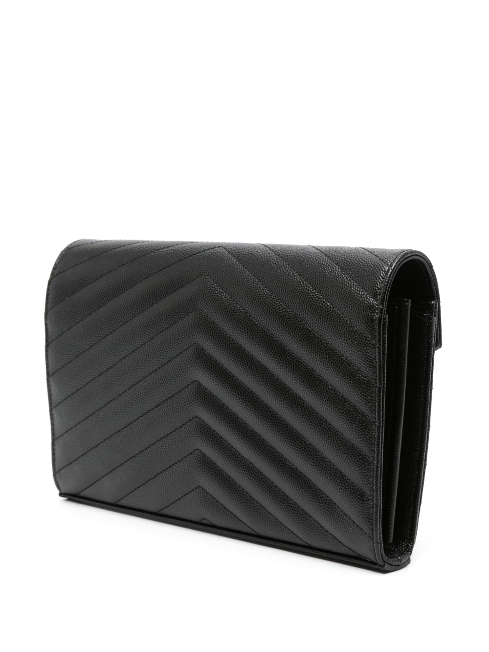 Saint Laurent Women Cassandre Leather Wallet On Chain SAINT LAURENT