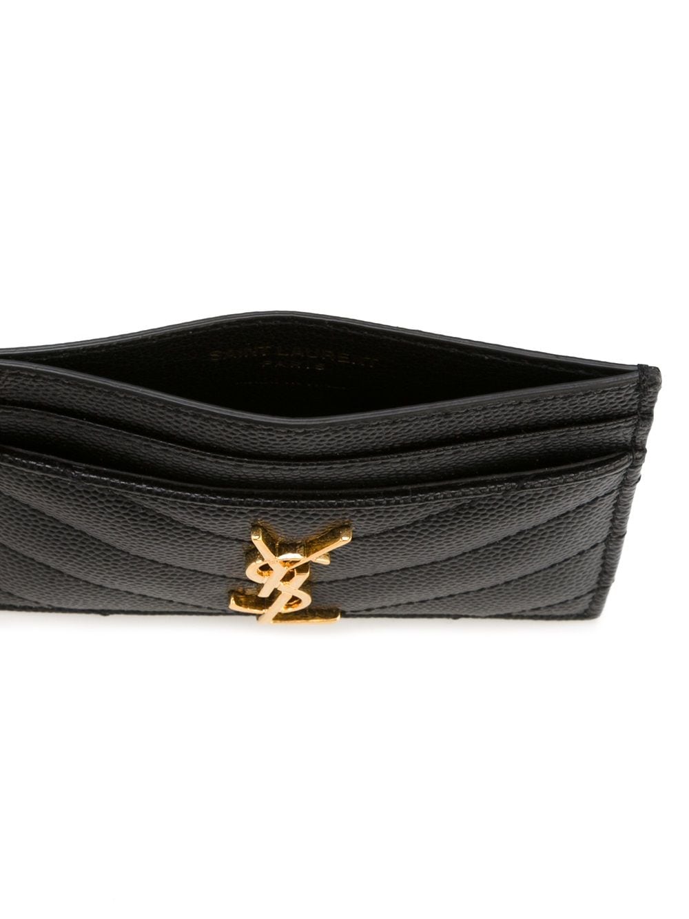 Saint Laurent Women Cassandre Leather Card Case SAINT LAURENT