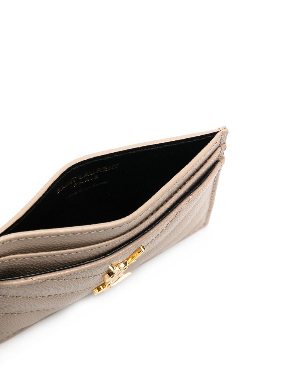 Saint Laurent Women Cassandre Leather Card Case SAINT LAURENT