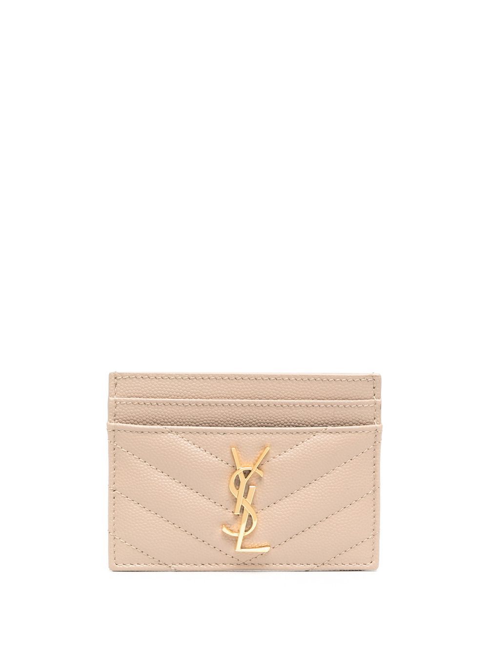 Saint Laurent Women Cassandre Leather Card Case SAINT LAURENT