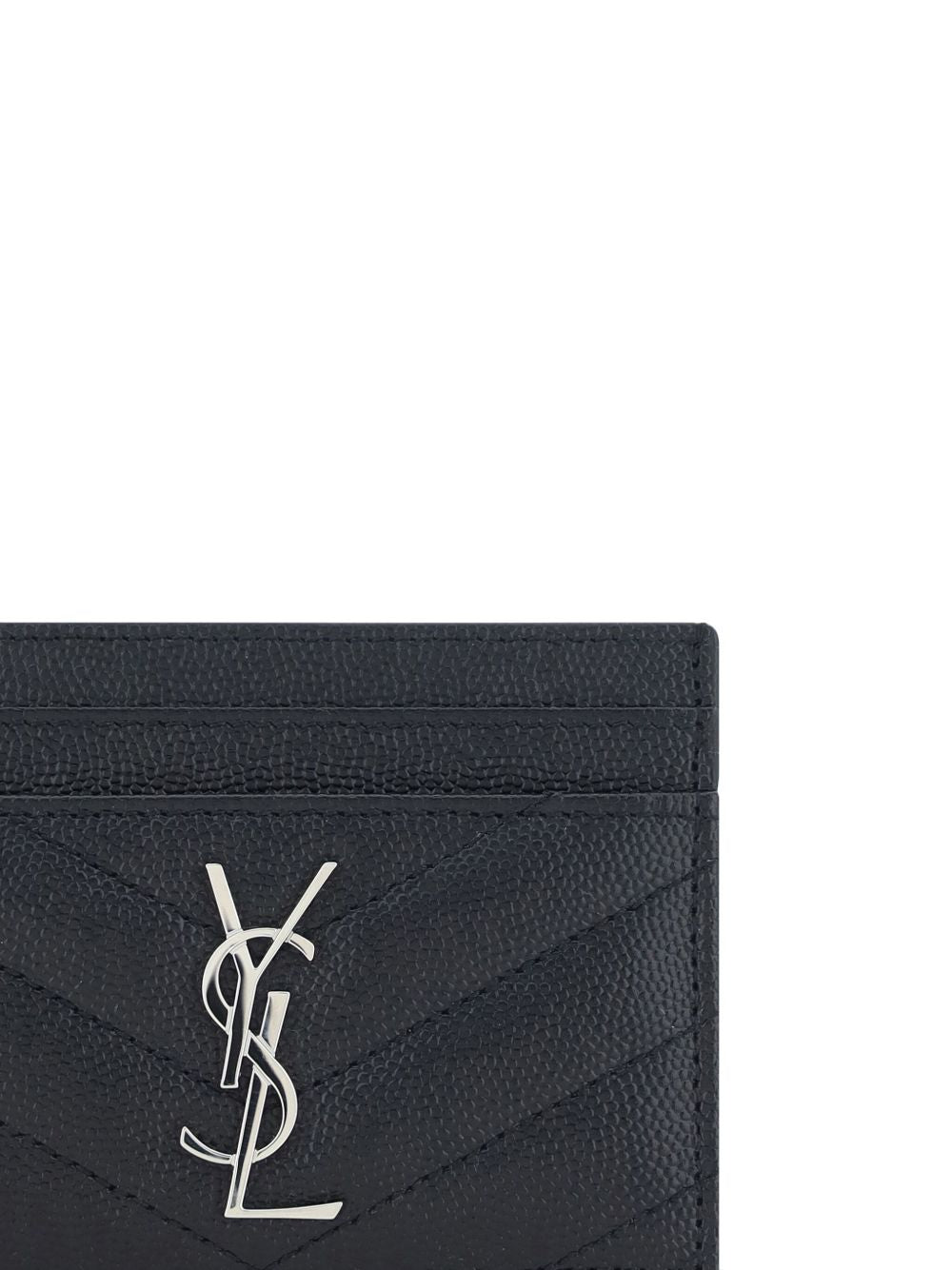 Saint Laurent Women Cassandre Leather Card Case SAINT LAURENT