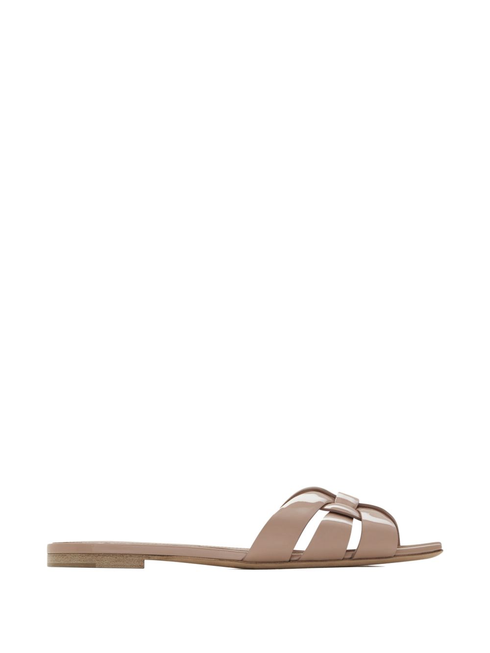 Saint Laurent Women Tribute Nu Pieds Leather Flat Sandals