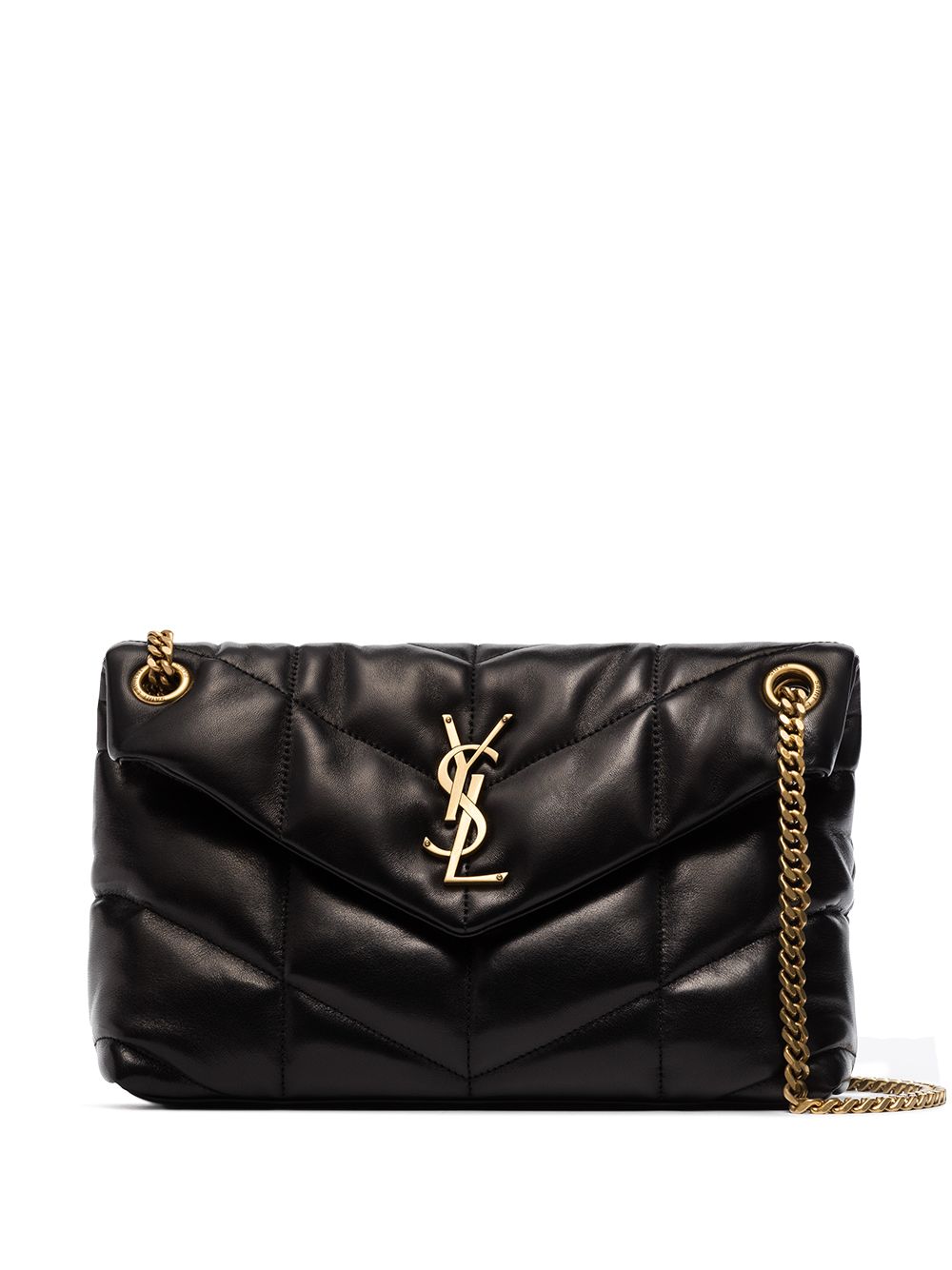 Saint Laurent Women Puffer Small Leather Shoulder Bag