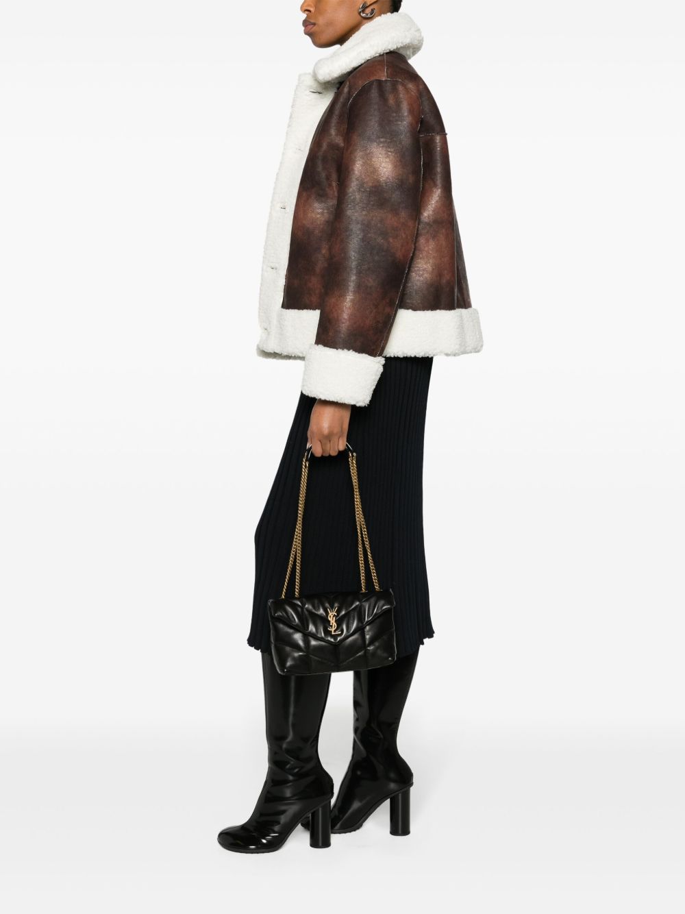 Saint Laurent Women Puffer Toy Mini Leather Shoulder Bag SAINT LAURENT