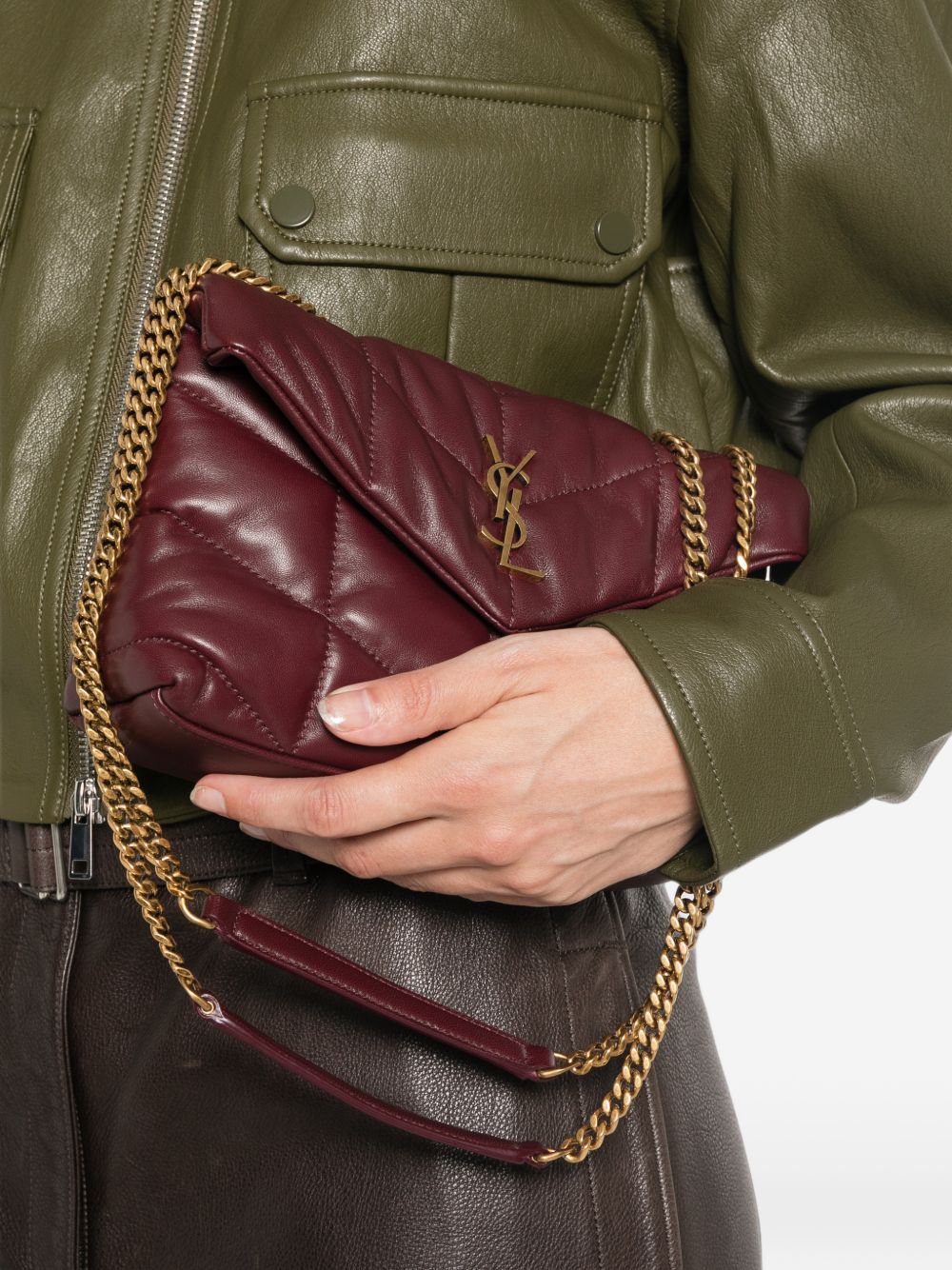 Saint Laurent Women Puffer Toy Mini Leather Shoulder Bag SAINT LAURENT
