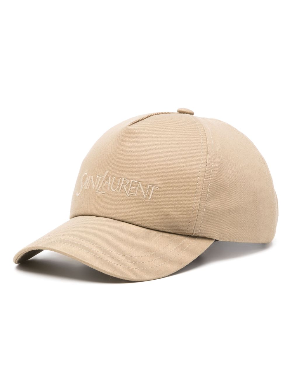 Saint Laurent Women Logo Cotton Baseball Cap SAINT LAURENT