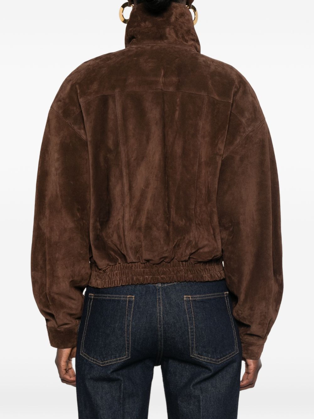 Saint Laurent Women Leather Blouson Jacket SAINT LAURENT