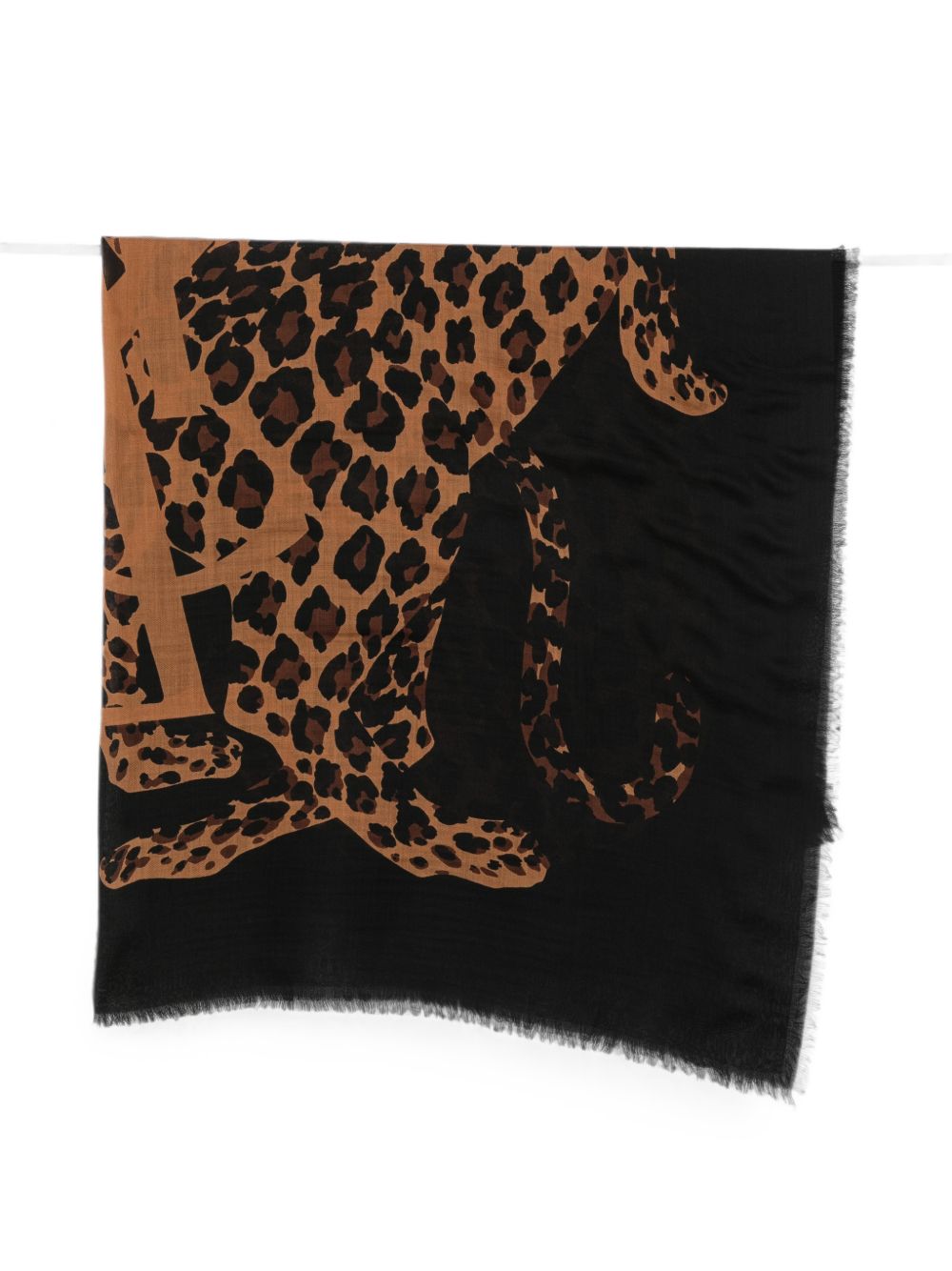 Saint Laurent Women Printed Wool Foulard