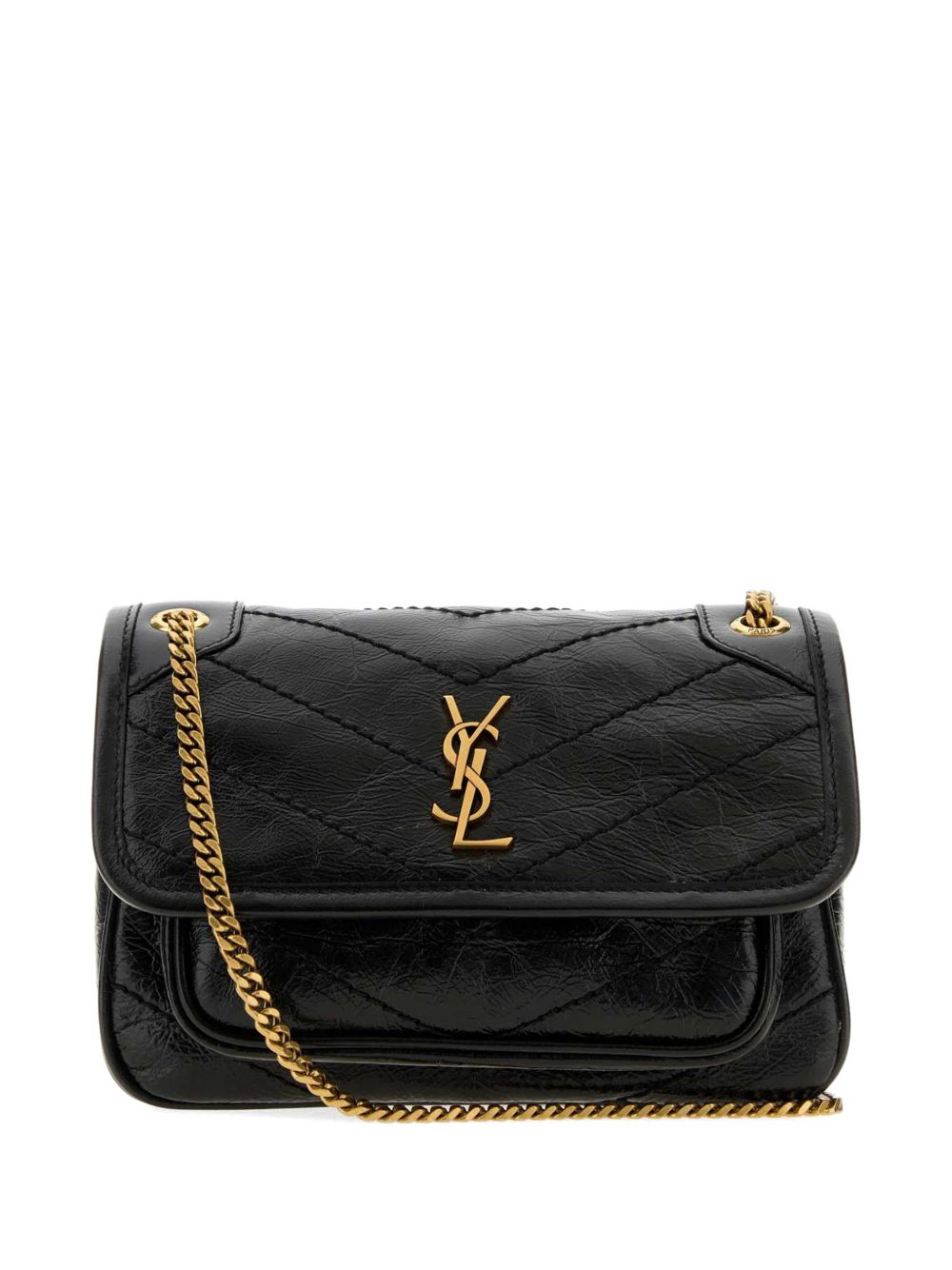 Saint Laurent Women Niki Mini Leather Shoulder Bag SAINT LAURENT