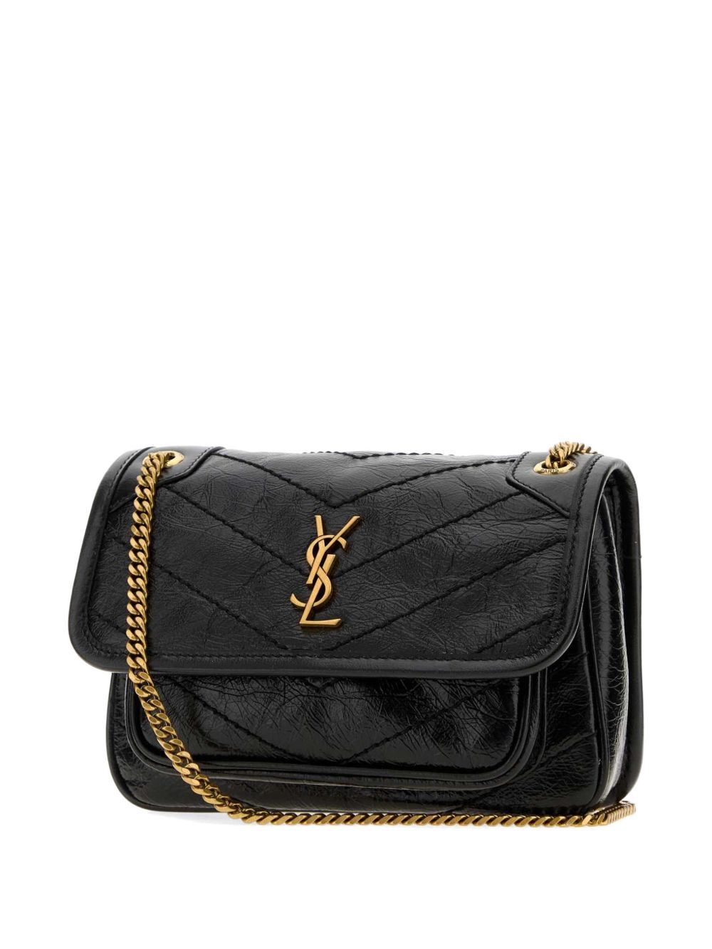 Saint Laurent Women Niki Mini Leather Shoulder Bag SAINT LAURENT