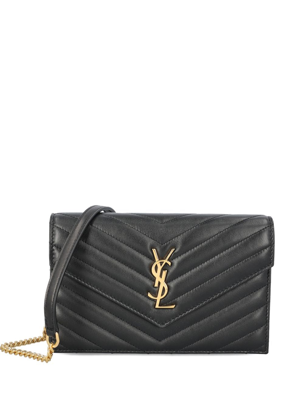 Saint Laurent Women Envelope Cassandre Leather Wallet On Chain SAINT LAURENT