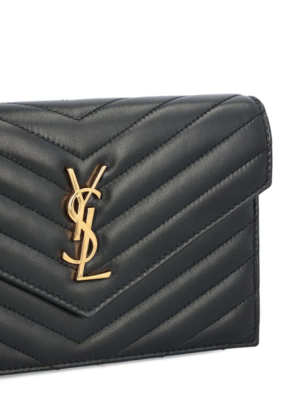 Saint Laurent Women Envelope Cassandre Leather Wallet On Chain SAINT LAURENT