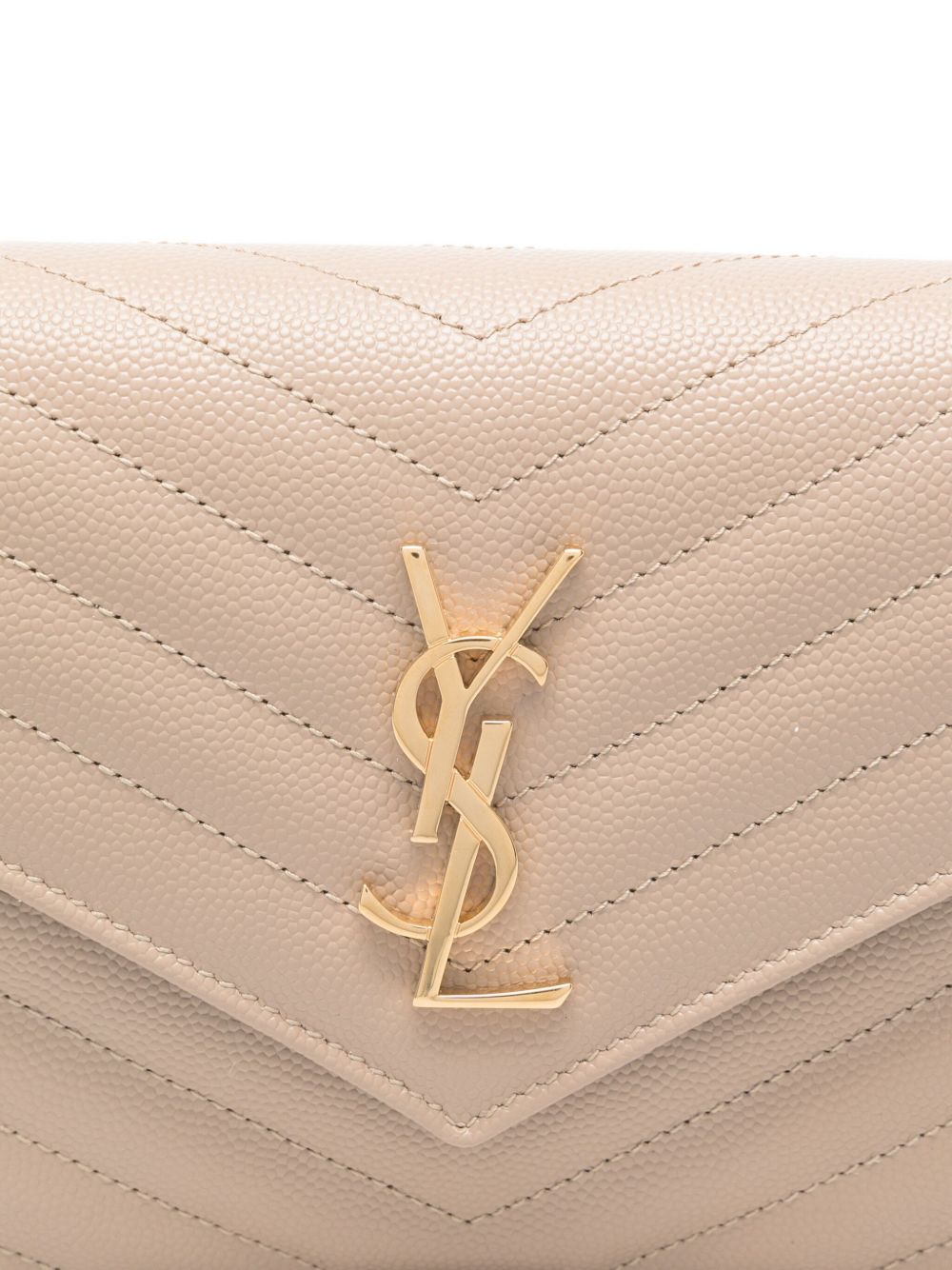Saint Laurent Women Envelope Cassandre Leather Wallet On Chain SAINT LAURENT