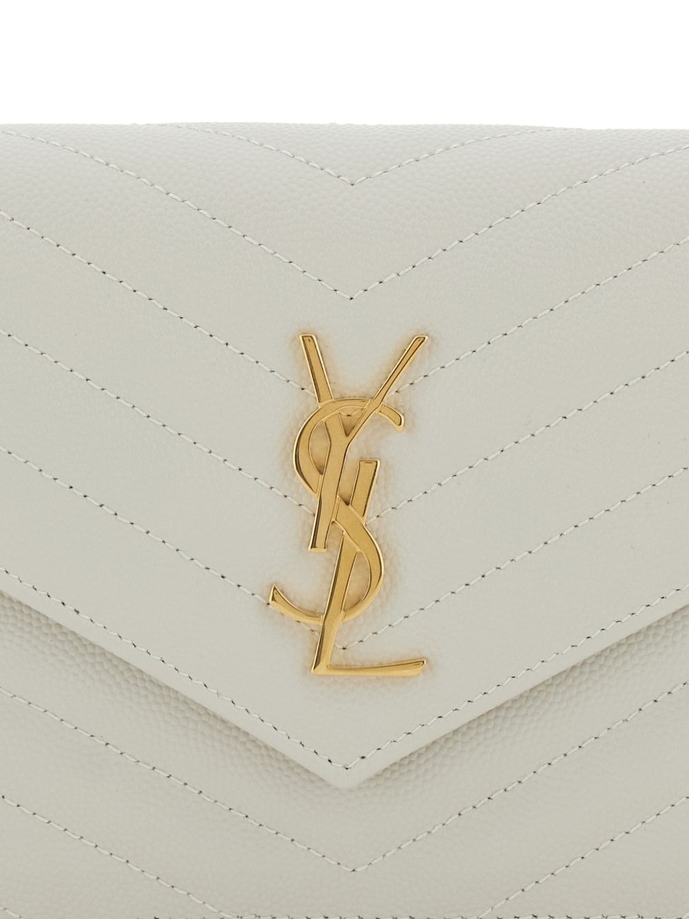 Saint Laurent Women Envelope Cassandre Leather Wallet On Chain SAINT LAURENT