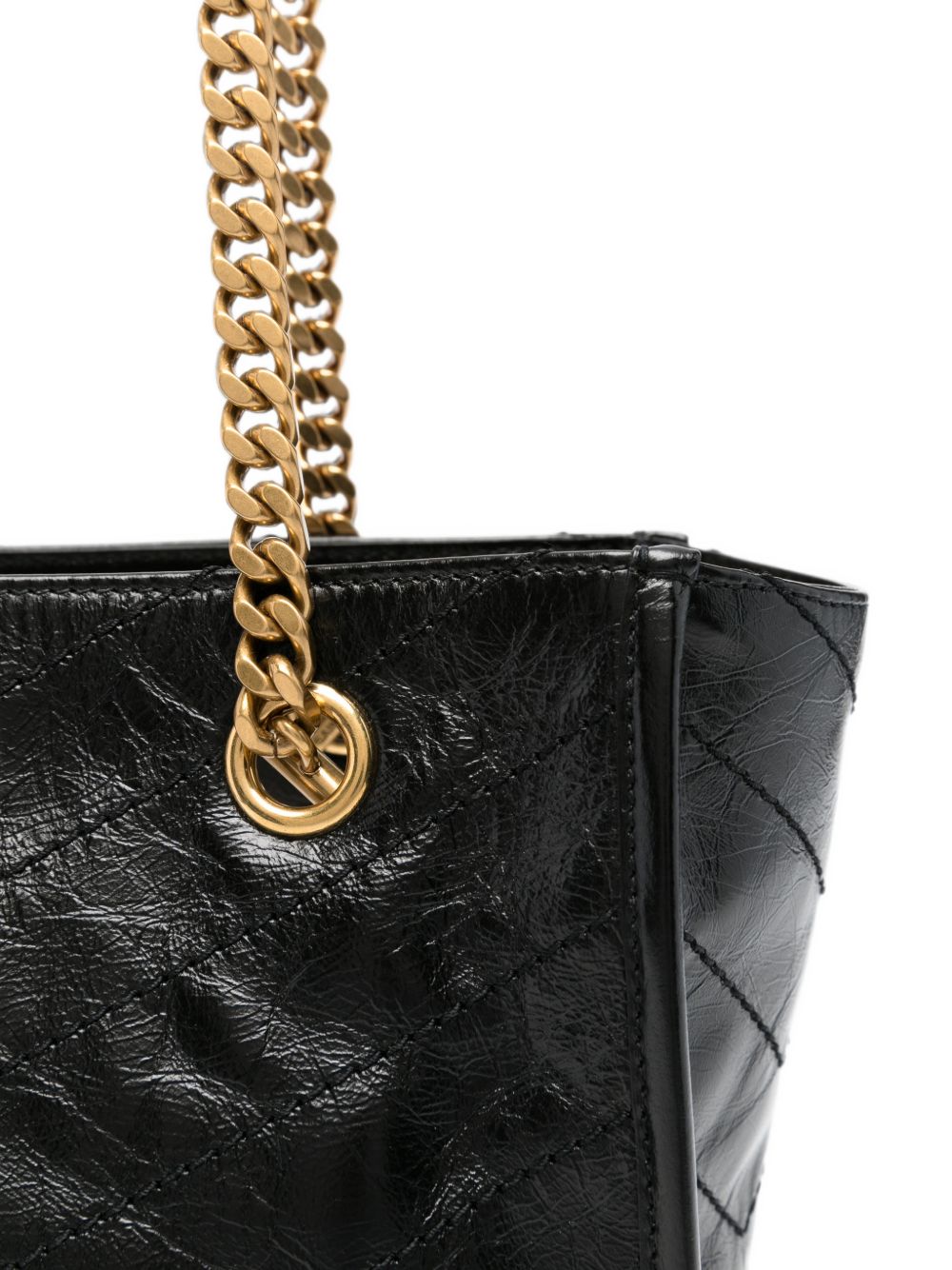 Saint Laurent Women Niki Small Leather Tote Bag SAINT LAURENT