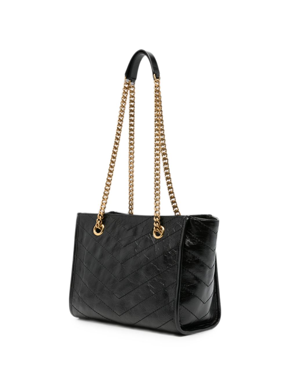Saint Laurent Women Niki Small Leather Tote Bag SAINT LAURENT