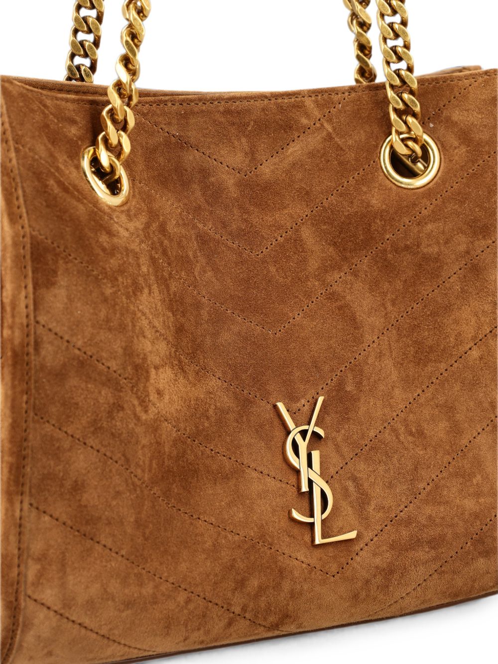 Saint Laurent Women Niki Small Suede Leather Tote Bag SAINT LAURENT