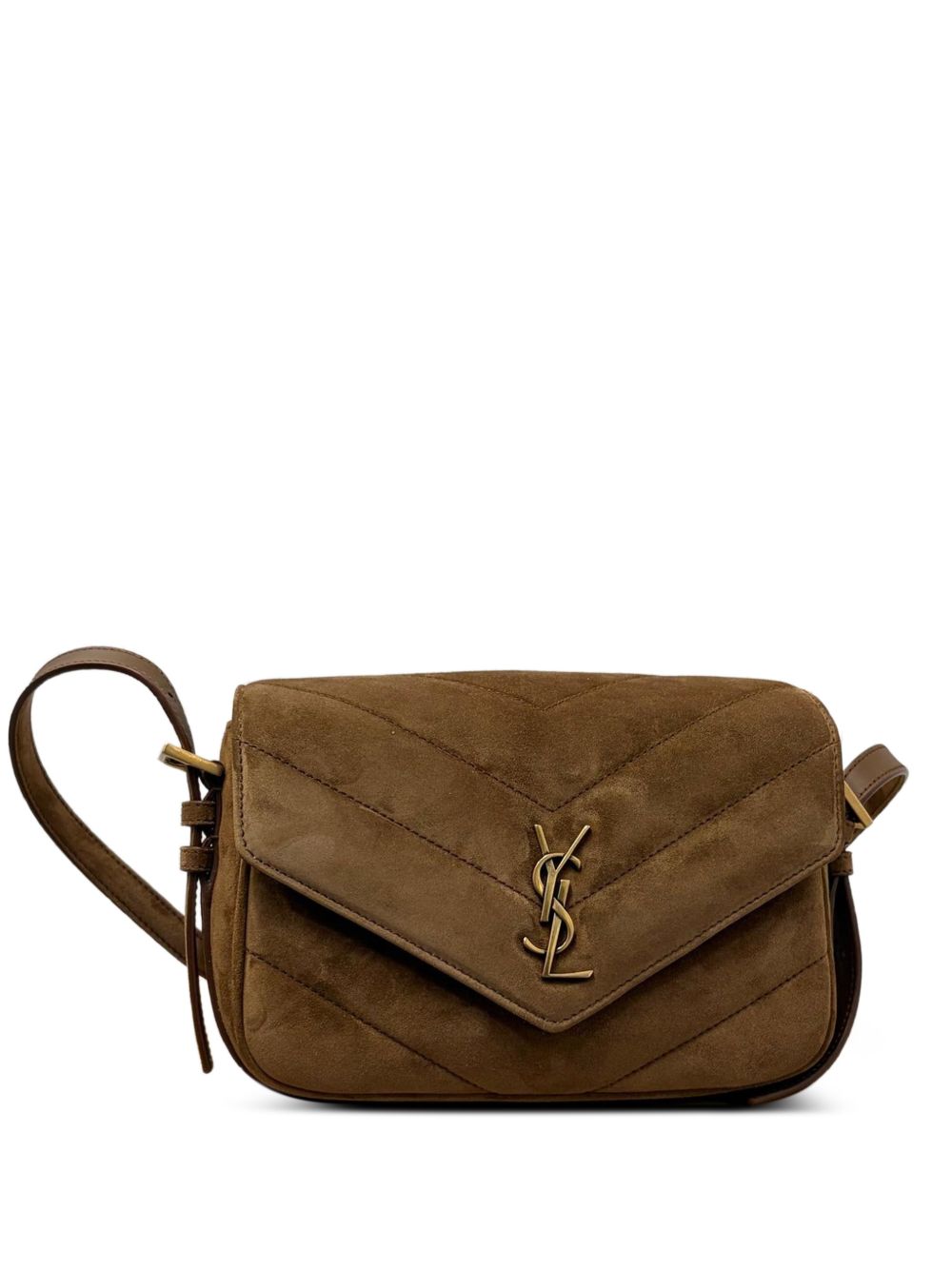 Saint Laurent Women Loulou Toy Suede Leather Crossbody Bag