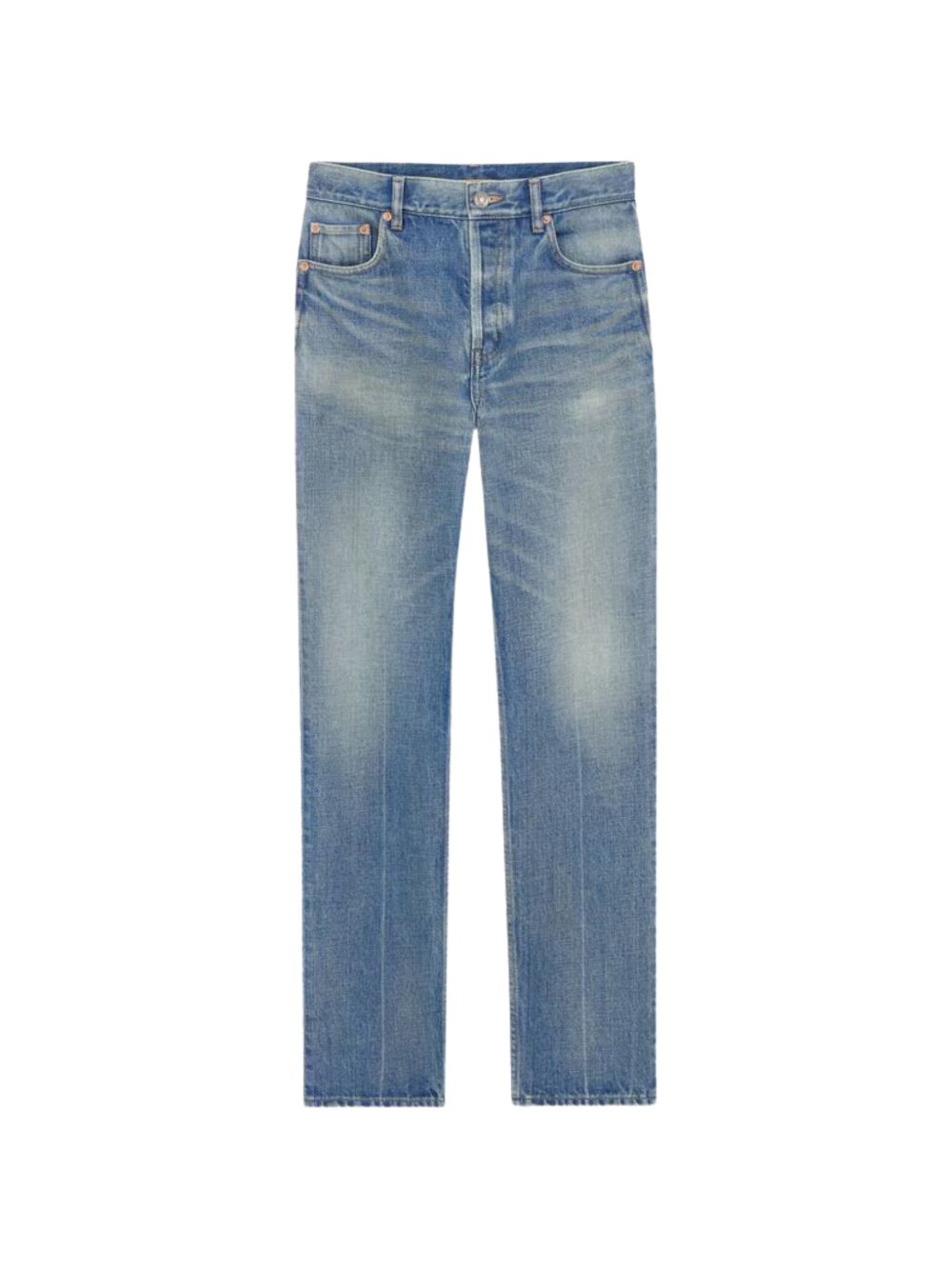 Saint Laurent Women Straight Leg Denim Jeans SAINT LAURENT