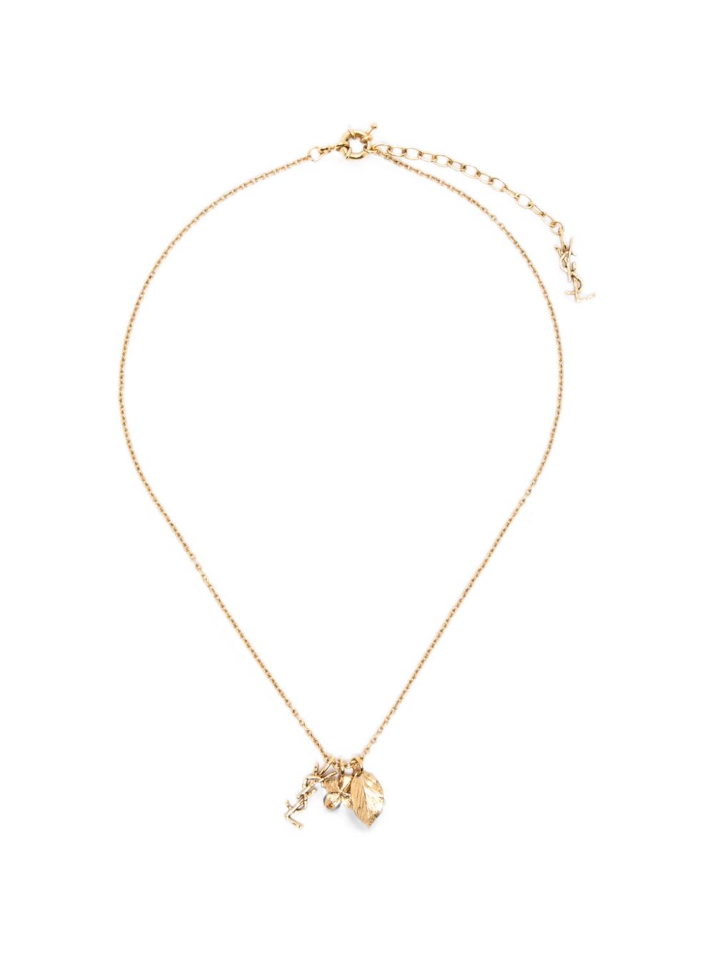 Saint Laurent Women Cassandre Flower Necklace SAINT LAURENT