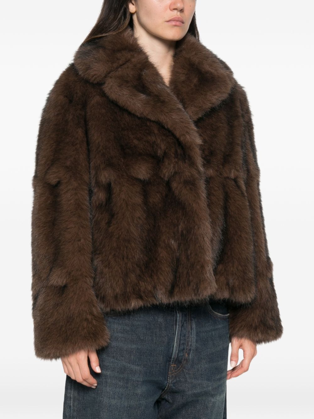 Ermanno Scervino Women Faux Fur Jacket ERMANO SCERVINO
